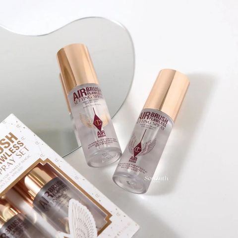 Xịt Khóa Nền Charlotte Tilbury Airbrush Flawless Setting Spray 100ml – Giữ Lớp Trang Điểm Lâu Lâu, Mịn Mượt, Không Chảy, Không Nhăn