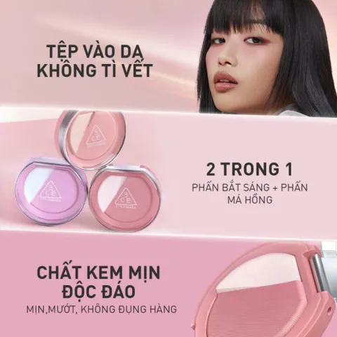 Phấn Má Hồng Bắt Sáng 3CE Blushlighter – Tự Nhiên, Lâu Trôi 388147