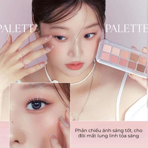 Bảng Phấn Mắt Clio Pro 12 Ô Every Fruit Grocery - Phấn Mắt Siêu Mịn, Lấp Lánh, Hàn Quốc
