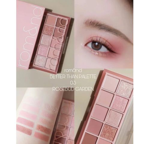 Bảng Phấn Mắt Romand 10 Ô Better Than Eye Palette - Màu Lấp Lánh, Dễ Tán, Phấn Mịn Bám Lâu, Thiết Kế Tiện Lợi
