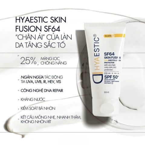 Kem Chống Nắng Hyaestic Skin Fusion SPF50+ - Bảo Vệ Da Toàn Diện, Ngăn Ngừa Lão Hóa, Phù Hợp Mọi Loại Da, Mỹ phẩm Chăm Sóc Da