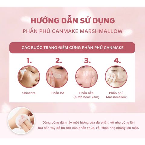Phấn Phủ Canmake Marshmallow Finish Powder SPF50 PA+++ - Lớp Phủ Mịn Nhẹ Tự Nhiên, Kiềm Dầu Xuất Sắc cho Da Nhạy Cảm