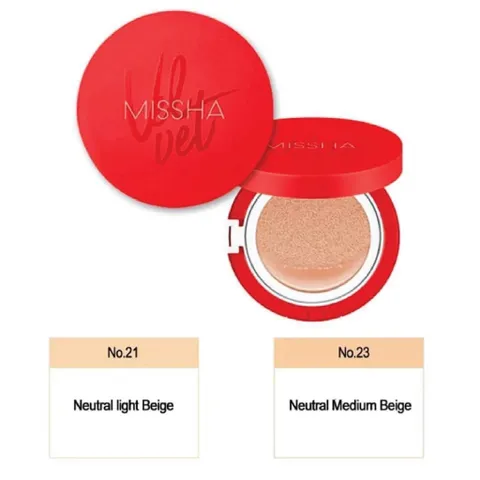 Phấn Nước Missha Velvet Finish Cushion SPF50+ PA+++ - Lớp Nền Mịn, Che Phủ Tốt, Kháng Nắng Hiệu Quả cho Da Hằng Ngày