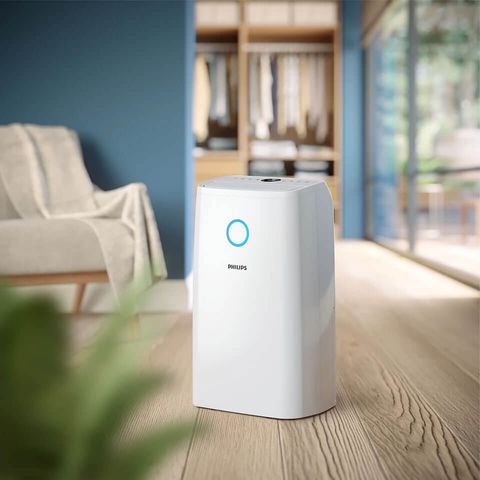 Máy Hút Ẩm Philips DE3306/11 - Hiệu Quả 34,3 L/D cho Phòng Lên đến 150 m³, Công Nghệ AeraSense và Chế Độ Sấy Quần Áo