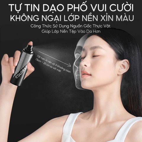 Xịt Khóa Nền Colorkey 100ml - Trang Điểm Lâu Trôi, Không Thấm Nước, Phun Sương Dịu Nhẹ, Phù Hợp Mọi Loại Da