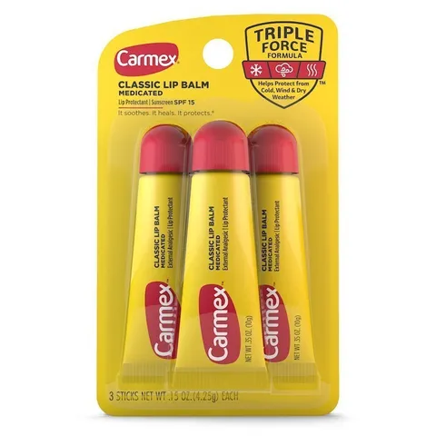 Son Dưỡng Môi Carmex Classic Lip Balm Medicated Mỹ 10g – Dưỡng Ẩm, Chống Nẻ, Làm Mềm Môi