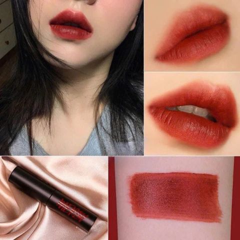 Son Kem Lì Merzy The First Velvet Tint #V6 Ruby Rouge 3.8g - Đỏ Ruby Quyến Rũ, Mịn Lì, Bám Màu Lâu Trôi, Trang Điểm Tuyệt Đẹp