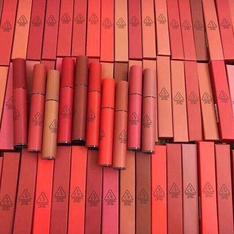 Son Kem Nhung Lì 3CE Mềm Mịn 4g - Chất Gel Water Tint Mờ Lì Tự Nhiên, Dưỡng Ẩm Môi, Hiệu Ứng Blur Mịn Màng, Phù Hợp Mọi Tông Da