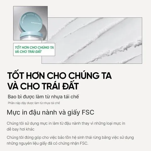 Phấn Phủ Khoáng Kiềm Dầu Innisfree No-Sebum Mineral Powder 5g - Giữ Lớp Trang Điểm Khô Thoáng, Kiềm Dầu Hiệu Quả, Phù Hợp Da Dầu