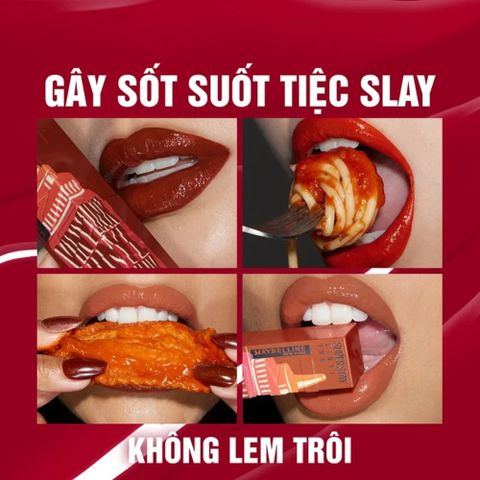 Son Kem Bóng Lì Lâu Trôi Maybelline Super Stay Vinyl Ink 120 Punchy - Màu Hồng Đậm Sang Trọng, Độ Bám Lâu, Dưỡng Môi Mịn Mướt