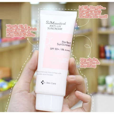 Kem Chống Nắng SJM Medical SPF50++++ - Bảo Vệ Da Mềm Mịn, Chống Nắng Vượt Trội 50ml, Phù Hợp Mọi Loại Da