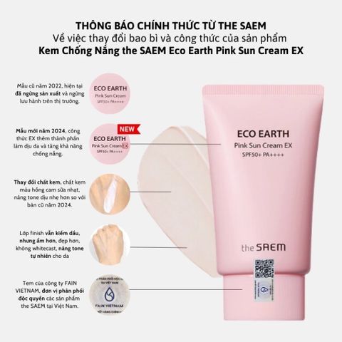 Kem Chống Nắng The Saem Eco Earth Power SPF50+ PA++++ 50ml - Dưỡng Ẩm, Nâng Tone, Bảo Vệ Da Tối Ưu cho Da Nhạy Cảm