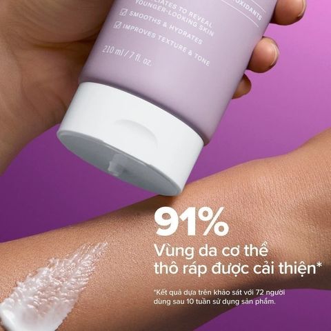 Kem Dưỡng Thể Paula's Choice 10% AHA & 2% BHA 210ml - Skin Revealing Body Lotion Giúp Làm Mịn Da & Cải Thiện Da Sần Sùi