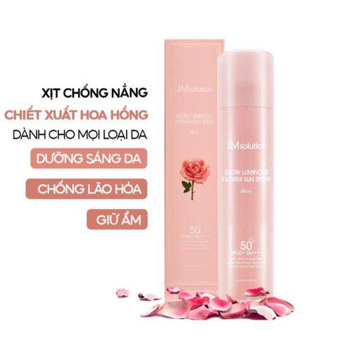 Xịt Chống Nắng Toàn Thân JM Solution SPF50+ PA++++ 180ml - Dưỡng Ẩm, Nâng Tone, Bảo Vệ Da UV Tối Ưu, Dạng Phun Siêu Mịn