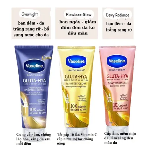 Sữa Dưỡng Thể Vaseline Healthy Bright Body Lotion 300ml - Dưỡng Ẩm, Làm Sáng, Phục Hồi Da 388350