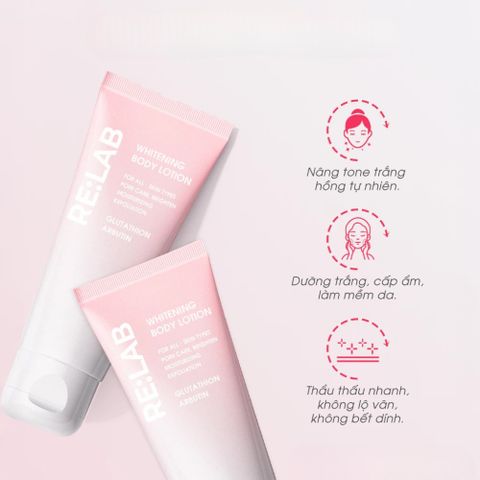 Sữa Dưỡng Thể Relab Body Glutathione + Arbutin 200ml 388361