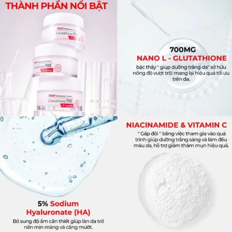 kem dng glutathione niacinamide Kem Dng Angel Liquid 7 Day Whitening  Program Glutathione