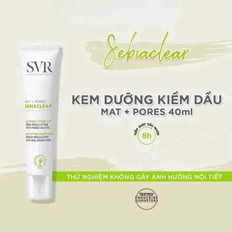 Kem Dưỡng SVR Sebiaclear Hydra & Active Gel 40ml - Kiểm Soát Dầu, Giảm Mụn, Dưỡng Ẩm Cho Da Dầu & Nhạy Cảm