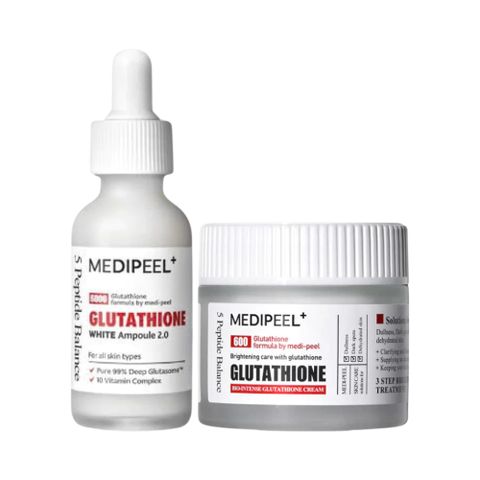 Bộ Đôi Dưỡng Trắng Da Medi-Peel 600 Glutathione - Serum & Kem Dưỡng Sáng Da, Làm Mờ Vết Thâm, Giải Pháp Cho Làn Da Khỏe Mạnh