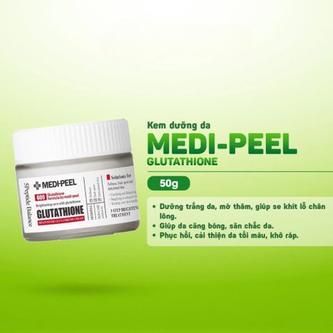 Bộ Đôi Dưỡng Trắng Da Medi-Peel 600 Glutathione - Serum & Kem Dưỡng Sáng Da, Làm Mờ Vết Thâm, Giải Pháp Cho Làn Da Khỏe Mạnh