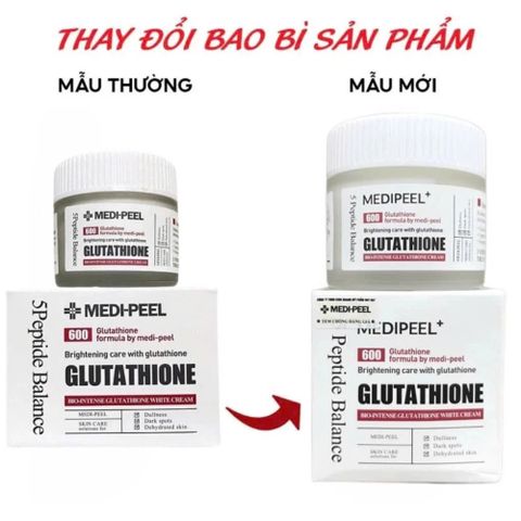 Bộ Đôi Dưỡng Trắng Da Medi-Peel 600 Glutathione - Serum & Kem Dưỡng Sáng Da, Làm Mờ Vết Thâm, Giải Pháp Cho Làn Da Khỏe Mạnh