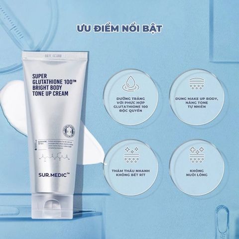 Kem Dưỡng Da Sur.Medic Super Glutathione Bright 190ml - Giải Pháp Dưỡng Trắng, Nâng Tone 388396