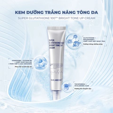 Kem Dưỡng Da Sur.Medic Super Glutathione Bright 190ml - Giải Pháp Dưỡng Trắng, Nâng Tone 388396