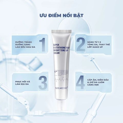 Kem Dưỡng Da Sur.Medic Super Glutathione Bright 190ml - Giải Pháp Dưỡng Trắng, Nâng Tone 388396
