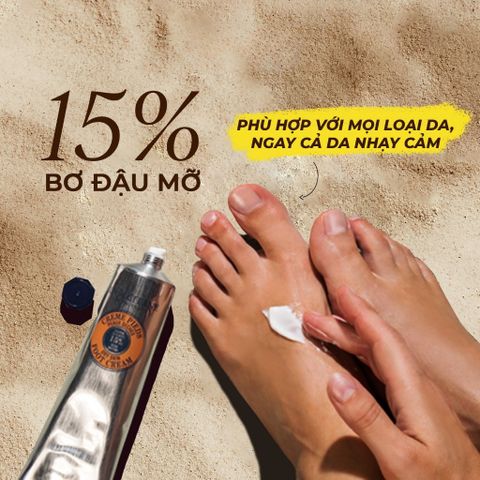 Kem Dưỡng Chân L'Occitane Shea Butter Foot Cream 150ml – Dưỡng Ẩm, Mềm Mại, Phục Hồi Da Gót Chân 388401