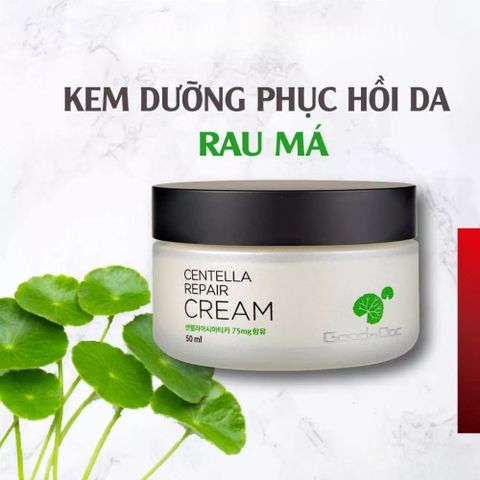 Kem Dưỡng Da Rau Má Goodndoc Centella Repair Cream 50ml - Phục Hồi Da Hư Tổn, Dưỡng Ẩm, Chăm Sóc Da Nhạy Cảm Từ Thiên Nhiên