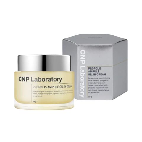 Kem Dưỡng Ẩm CNP Propolis Ampule Oil In Cream 50g - Cấp Ẩm Sâu, Phục Hồi Da Yếu Từ Hàn Quốc, Dưỡng Ẩm Chuyên Sâu, Giữ Ẩm Suốt Ngày