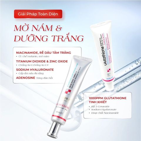 Combo Mờ Nám Trắng Da Melasma X - Kem Nám 3D & Kem Dưỡng Trắng 3D Giảm Nám, Sáng Da, Ngừa Lão Hóa, Chăm Sóc Da Mặt Hàn Quốc
