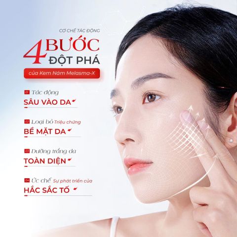 Combo Mờ Nám Trắng Da Melasma X - Kem Nám 3D & Kem Dưỡng Trắng 3D Giảm Nám, Sáng Da, Ngừa Lão Hóa, Chăm Sóc Da Mặt Hàn Quốc