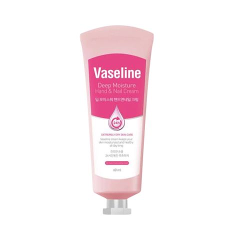 Kem Dưỡng Tay & Móng Vaseline Deep Moisture Cream 60ml - Dưỡng ẩm chuyên sâu, Chống lão hóa, Hương thơm thanh lịch, Chăm sóc da và móng