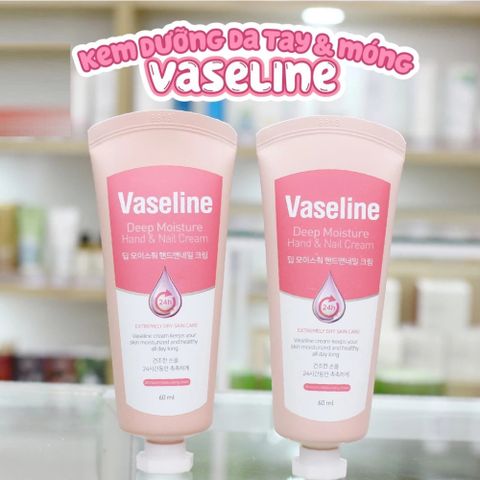 Kem Dưỡng Tay & Móng Vaseline Deep Moisture Cream 60ml - Dưỡng ẩm chuyên sâu, Chống lão hóa, Hương thơm thanh lịch, Chăm sóc da và móng
