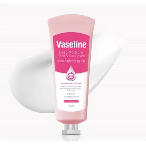 Kem Dưỡng Tay & Móng Vaseline Deep Moisture Cream 60ml - Dưỡng ẩm chuyên sâu, Chống lão hóa, Hương thơm thanh lịch, Chăm sóc da và móng