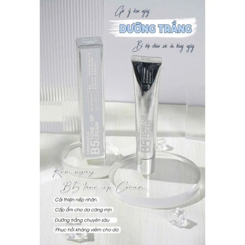 Kem Dưỡng Da Chống Nắng Dermaxilic B5 Tone-Up Cream SPF45+/PA++++ 45ml - Cấp Ẩm, Nâng Tông Tự Nhiên, Dưỡng Da Khỏe Mạnh