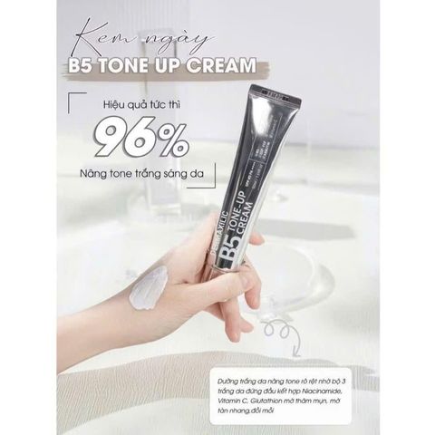 Kem Dưỡng Da Chống Nắng Dermaxilic B5 Tone-Up Cream SPF45+/PA++++ 45ml - Cấp Ẩm, Nâng Tông Tự Nhiên, Dưỡng Da Khỏe Mạnh