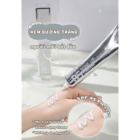 Kem Dưỡng Da Chống Nắng Dermaxilic B5 Tone-Up Cream SPF45+/PA++++ 45ml - Cấp Ẩm, Nâng Tông Tự Nhiên, Dưỡng Da Khỏe Mạnh