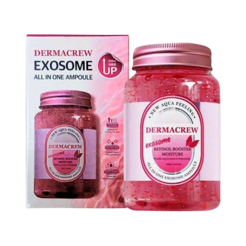 Tinh Chất Dermacrew Exosome All In One Ampoule 250ml - Cấp Ẩm, Cải Thiện Đàn Hồi Da, Làm Dịu Da Khô Sần, Giúp Da Mịn Mượt
