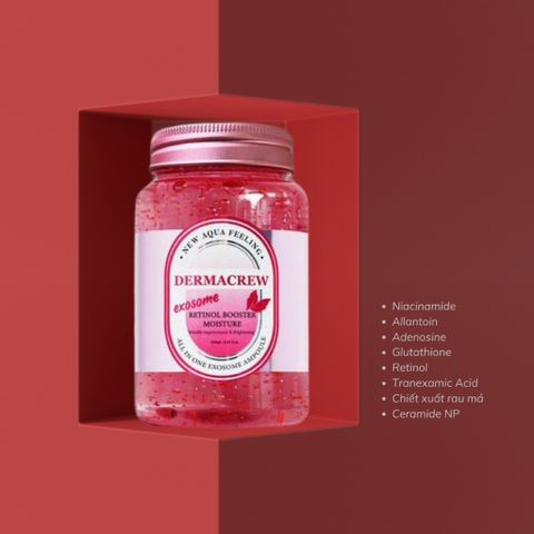 Tinh Chất Dermacrew Exosome All In One Ampoule 250ml - Cấp Ẩm, Cải Thiện Đàn Hồi Da, Làm Dịu Da Khô Sần, Giúp Da Mịn Mượt