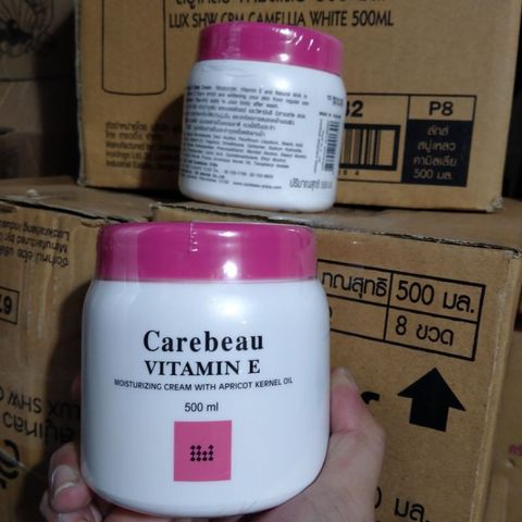 Kem Dưỡng Da Toàn Thân Carebeau Vitamin E Hồng 500g – Dưỡng Ẩm, Sáng Da, Ngăn Lão Hóa 388505