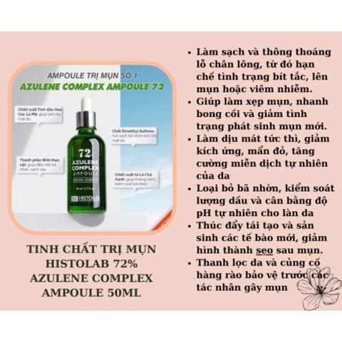 Tinh Chất Serum Histolab Ampoule 50ml - Dưỡng Ẩm, Làm Sáng Da, Phục Hồi Và Kiểm Soát Mụn - Thương Hiệu Hàn Quốc Chất Lượng Cao