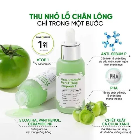 Tinh Chất Serum Cà Chua Xanh Sungboon 30ml - Cân Bằng Dành Cho Làn Da Dầu, Nhạy Cảm, Xỉn Màu 388523