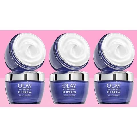 Kem Dưỡng Ẩm Olay Regenerist Retinol 24 50g - Giúp Mờ Nếp Nhăn và Cấp Ẩm Sâu cho Da Ban Đêm