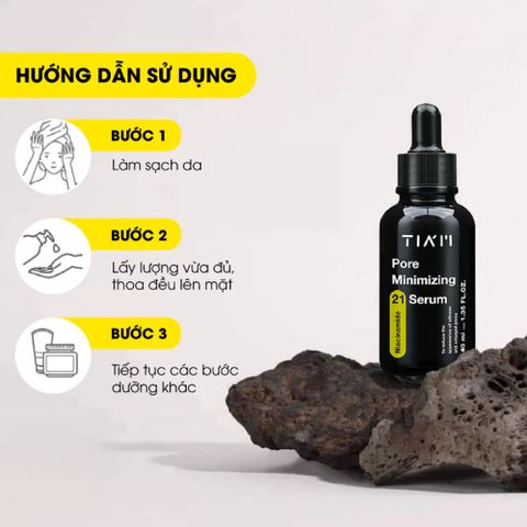 Serum TIA'M Pore Minimizing 21 40ml - Giảm Dầu Nhờn, Thu Nhỏ Lỗ Chân Lông, Làm Đều Màu Da, Chăm Sóc Da Dầu, Hàn Quốc