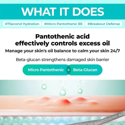 Serum Numbuzin No.1 Pantothenic B5 50ml – Làm Dịu, Phục Hồi Da, Kiểm Soát Dầu, Cấp Ẩm Nhanh, Giảm Thâm Mụn Hàn Quốc