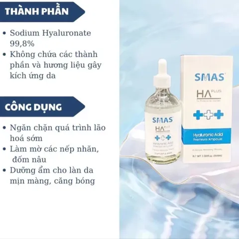 Tinh Chất Serum SMAS Pro Vitamin B5 Hydra & Hyaluronic Acid 100ml- Cấp Ẩm Phục Hồi Sâu, Da Căng Bóng 388543