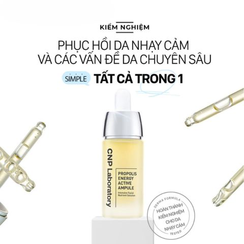 Tinh Chất Serum CNP Laboratory Propolis Energy Ampule 35ml - Phục Hồi Da Nhạy Cảm, Dưỡng Ẩm Chuyên Sâu, Làm Dịu và Tăng Độ Đàn Hồi