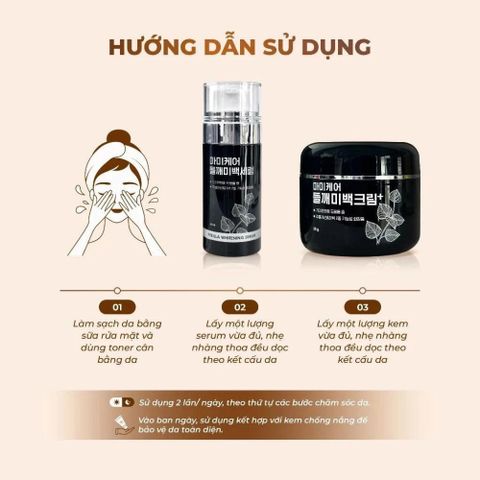 Bộ Serum & Kem Nám Mommy Care Perilla Whitening – Dưỡng Sáng Da, Giảm Nám, Cấp Ẩm, Chăm Sóc Da Mặt Hàn Quốc 50ml & 50g/80g